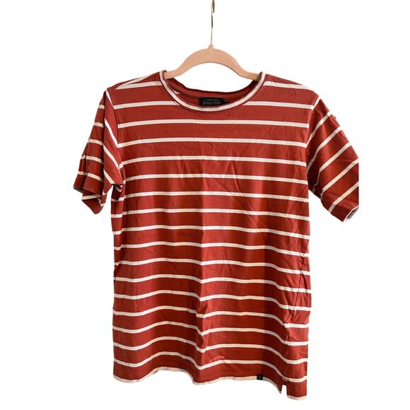 Pendleton Striped T-Shirt XS Rust Red White 100% Cotton EUC - Picture 6 of 16